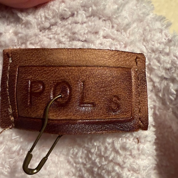 Tan heart “wish” Berber baby soft crewneck oversized - Picture 6 of 7